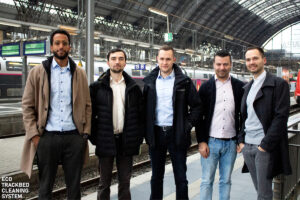 Gleisbettreinigung vom sicheren Standort ermöglicht