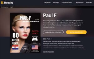 Neues Wirtschaftsmagazin Paul F gestartet
