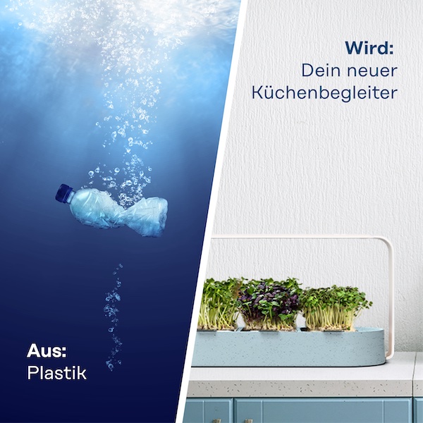 1 ingarden ocean = entfernt 30 Plastikflaschen aus dem Meer