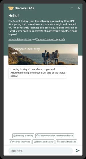 Cubby, Ascotts neuer KI-Reisebegleiter