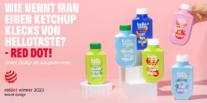 hellotaste gewinnt renommierten Red Dot Award 2023