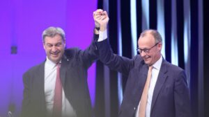 Söder bezeichnet Merz als "Favorit" für Unions-Kanzlerkandidatur