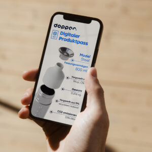 Transparenz und Verantwortung anstatt Greenwashing: Dopper führt branchenweit ersten digitalen Produktpass (DPP) ein