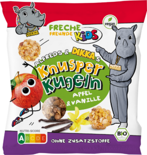 Freche Freunde Kids & DIKKA: Rappendes Nashorn und Berliner Kindernahrungshersteller launchen Snacks und Müsli für Kids