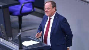 Laschet und Vogel werben für Schwarz-Gelb