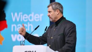 Söder beschwört auf CDU-Parteitag Einigkeit im Wahlkampf