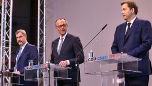 Merz will keine Selfies mit Klingbeil und Söder