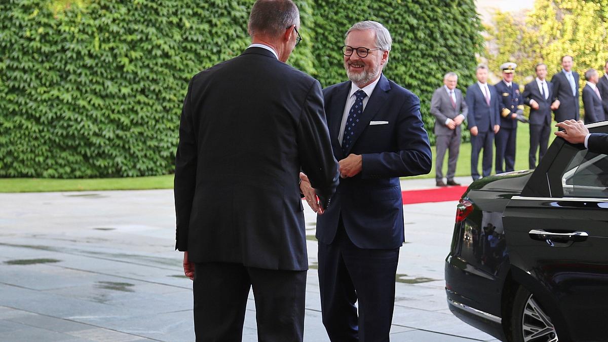 Friedrich Merz und Petr Fiala am 22.07.2025, via dts Nachrichtenagentur