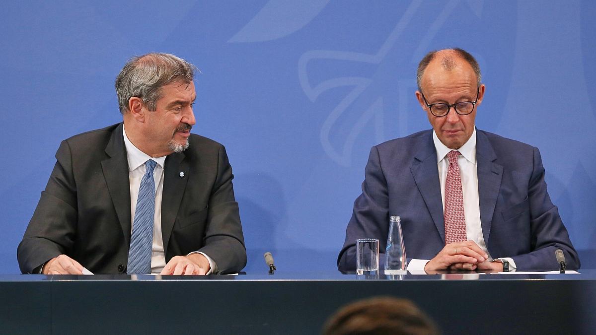 Markus Söder und Friedrich Merz (Archiv), via dts Nachrichtenagentur