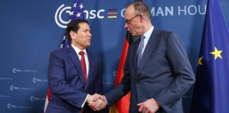 Merz mit US-Außenminister zusammengetroffen